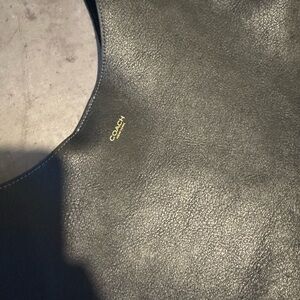 Coach Dark Leather Shoulder Bag